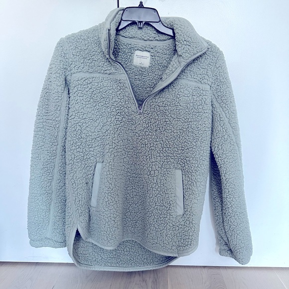Abercrombie & Fitch Soft Sherpa 1/4 zip - Picture 1 of 3